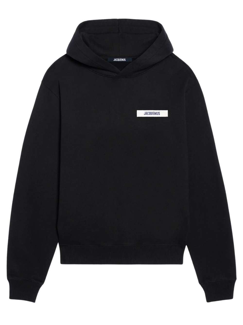 Jacquemus The Gros Grain Logo Hoodie - Black