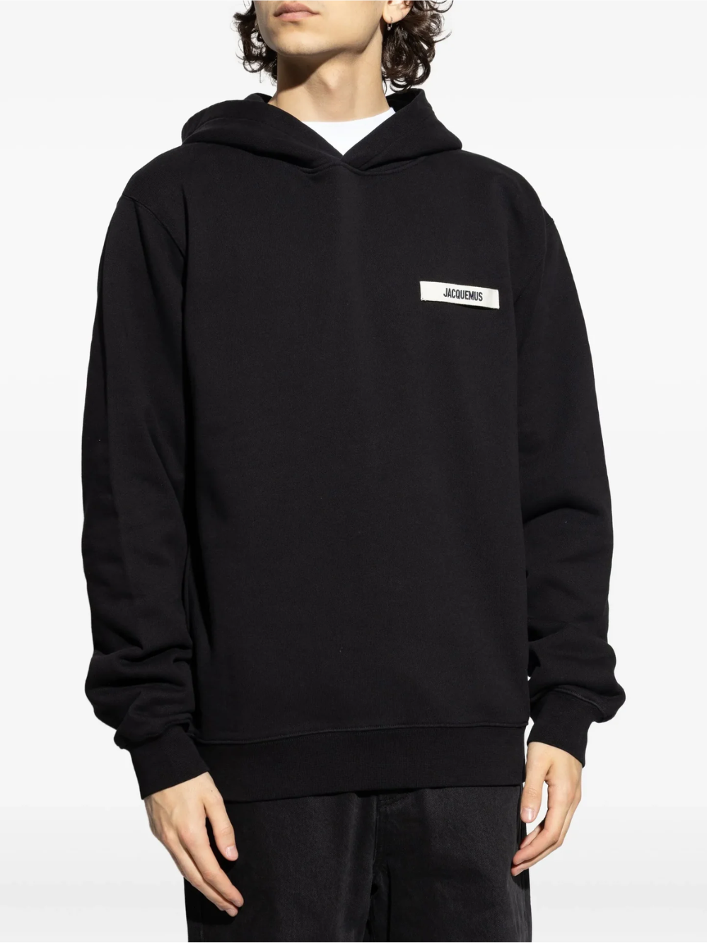 Jacquemus The Gros Grain Logo Hoodie - Black