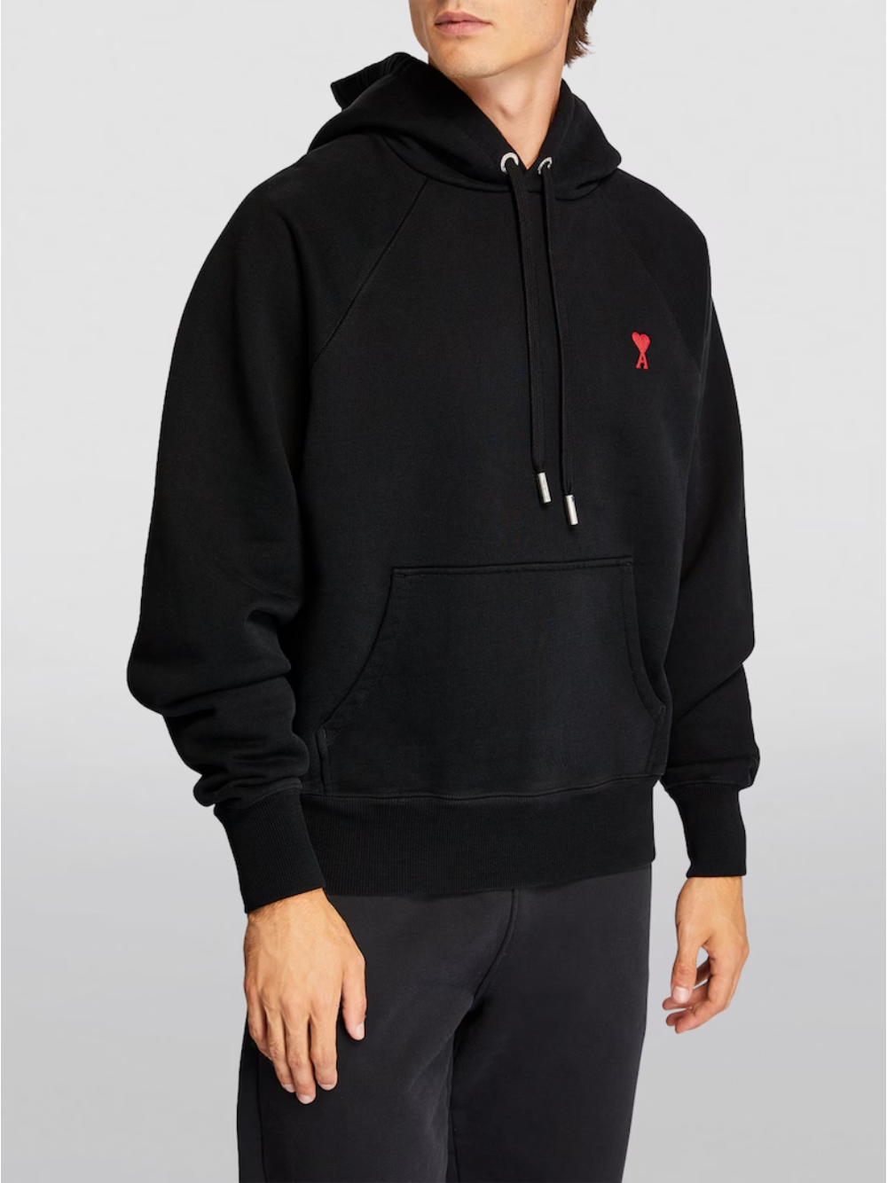 Ami Paris De Coeur Hoodie - Black