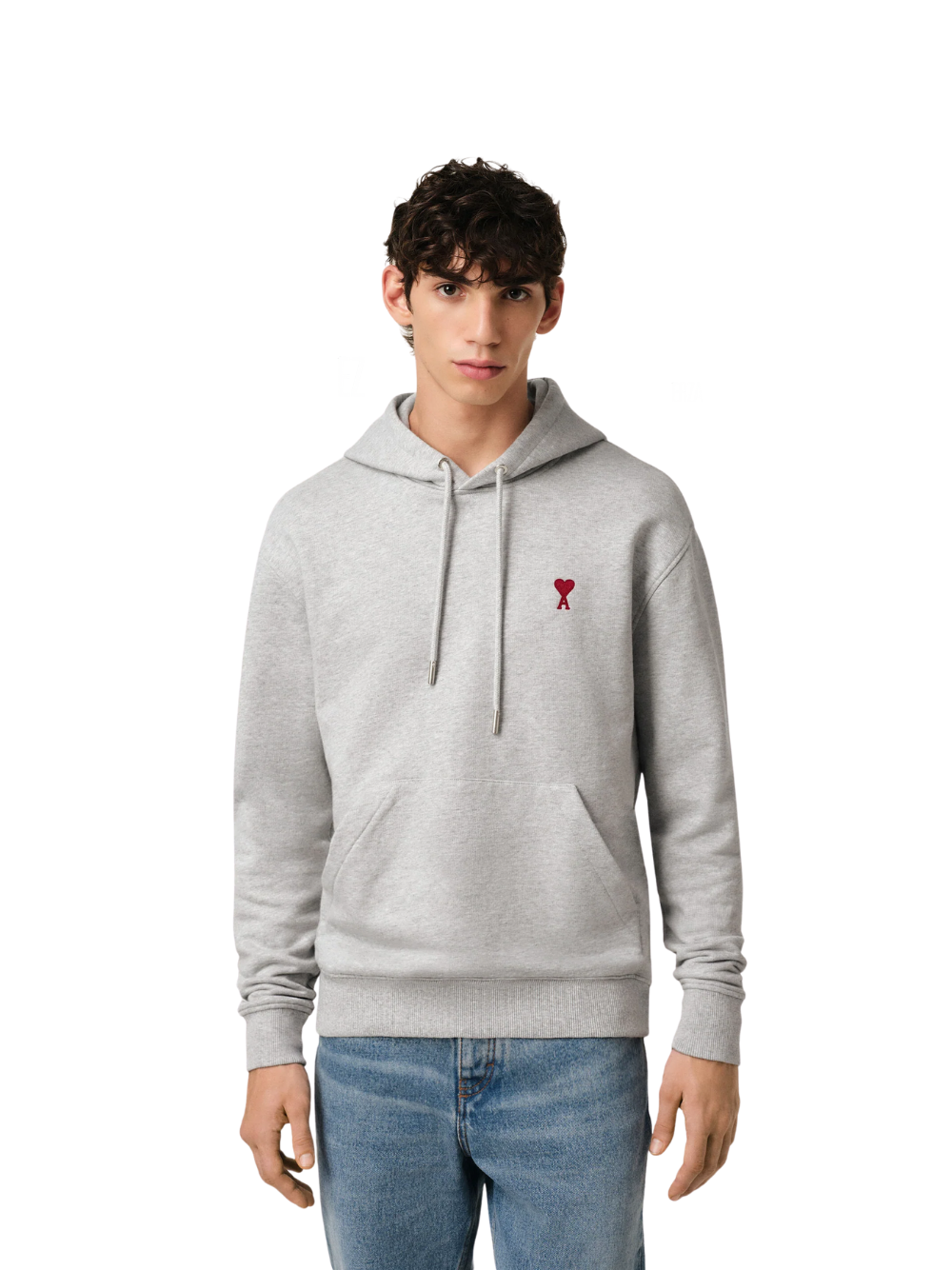 Ami Paris De Coeur Hoodie - Grey