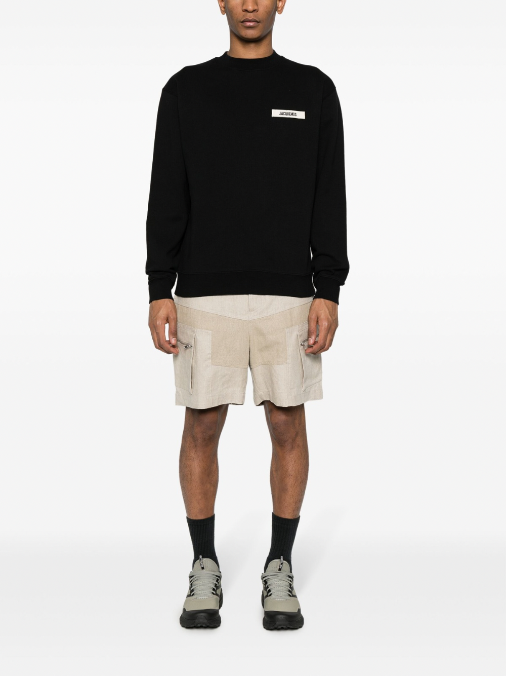 Jacquemus Gros Grain Crewneck - Black