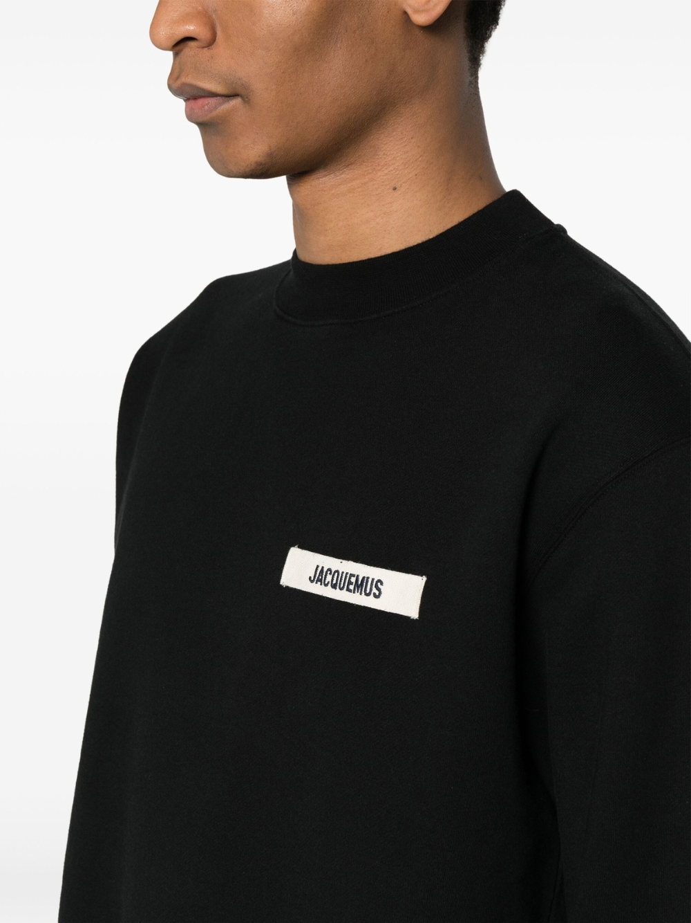 Jacquemus Gros Grain Crewneck - Black
