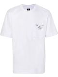 Fendi Roma Zip Detail T-Shirt — White
