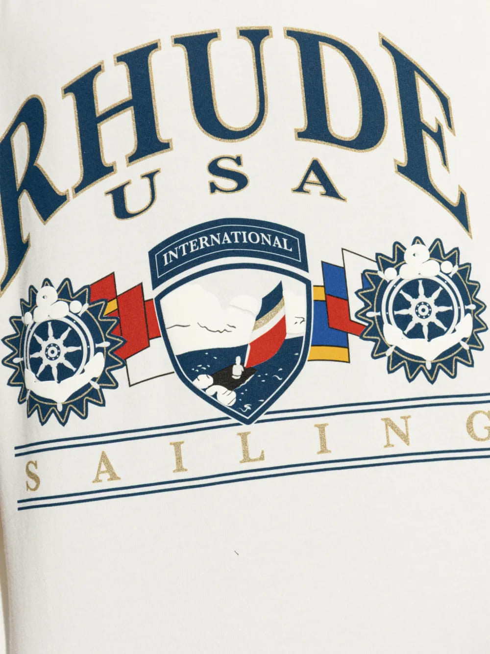 Rhude USA Sailing Icon T-Shirt - White