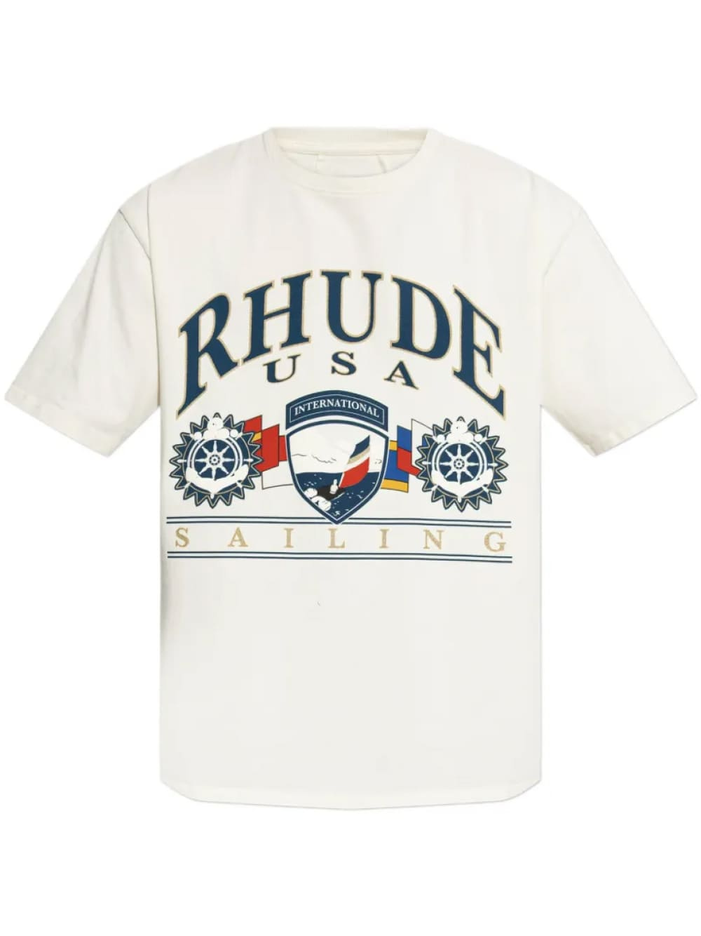 Rhude USA Sailing Icon T-Shirt - White
