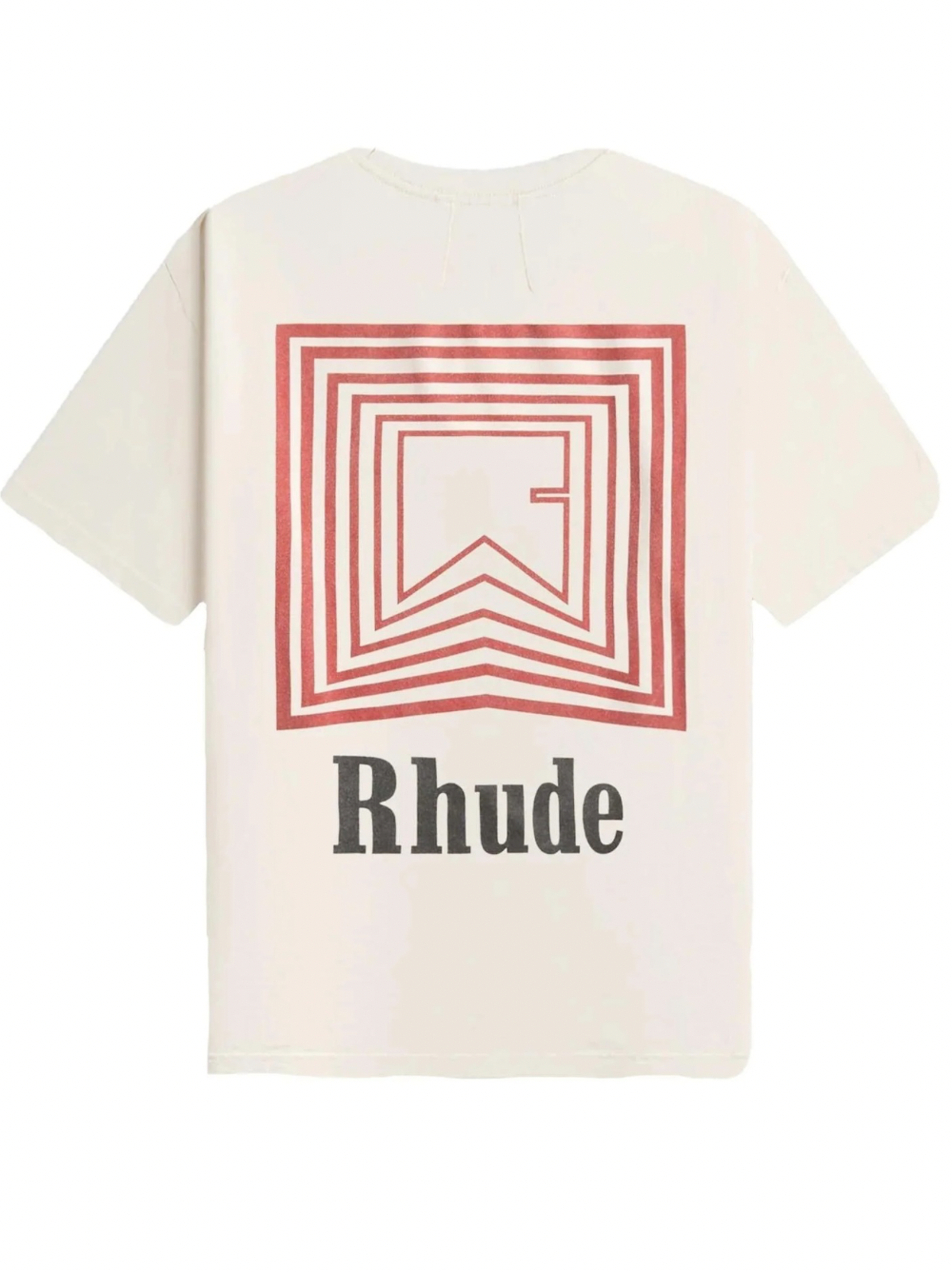 Rhude Chevron Repeat Logo T-Shirt - White/Red