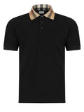 Burberry Vintage Check Collar Polo - Black