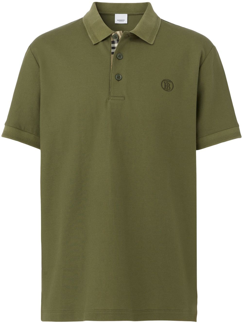 Burberry Monogram TB Polo - Olive Green