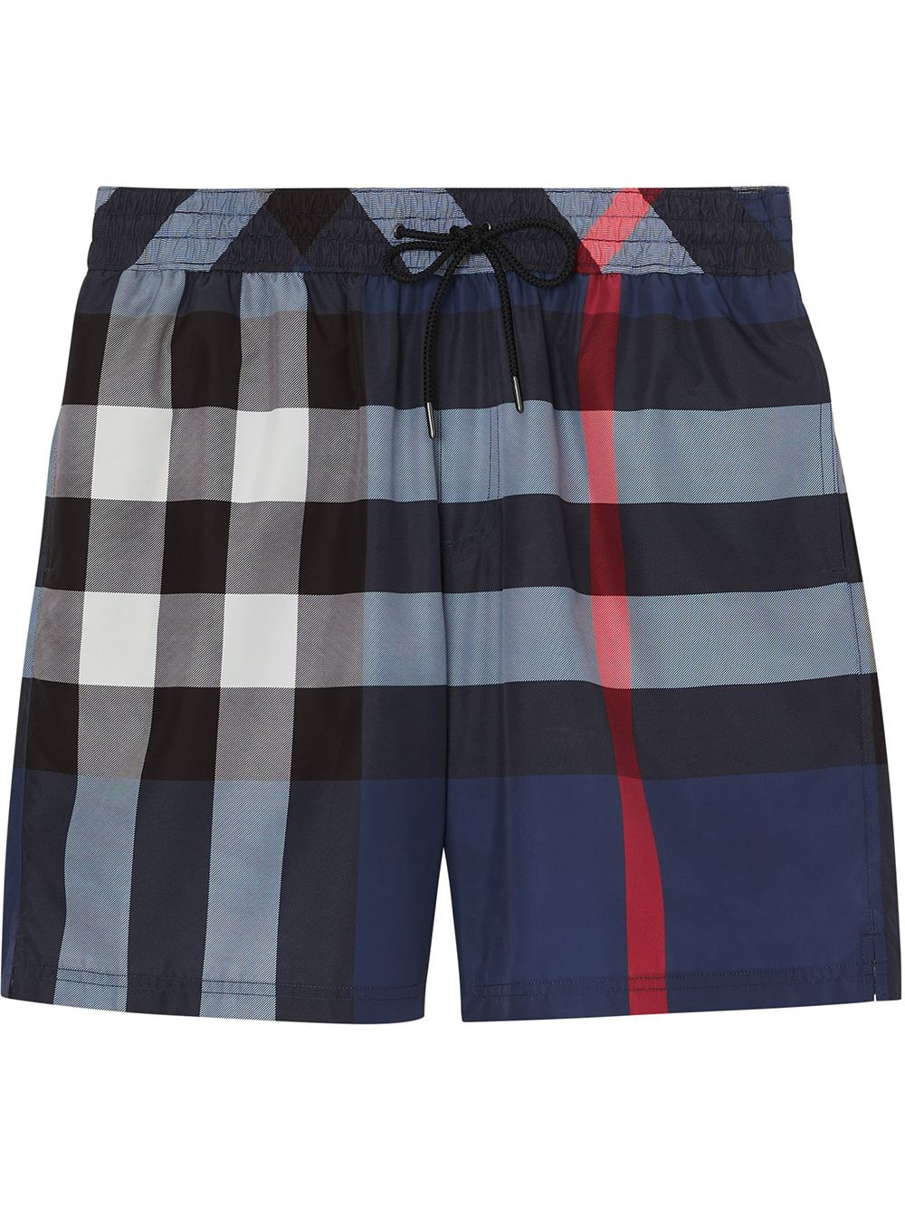 Burberry Big Check Swim Shorts - Navy Blue