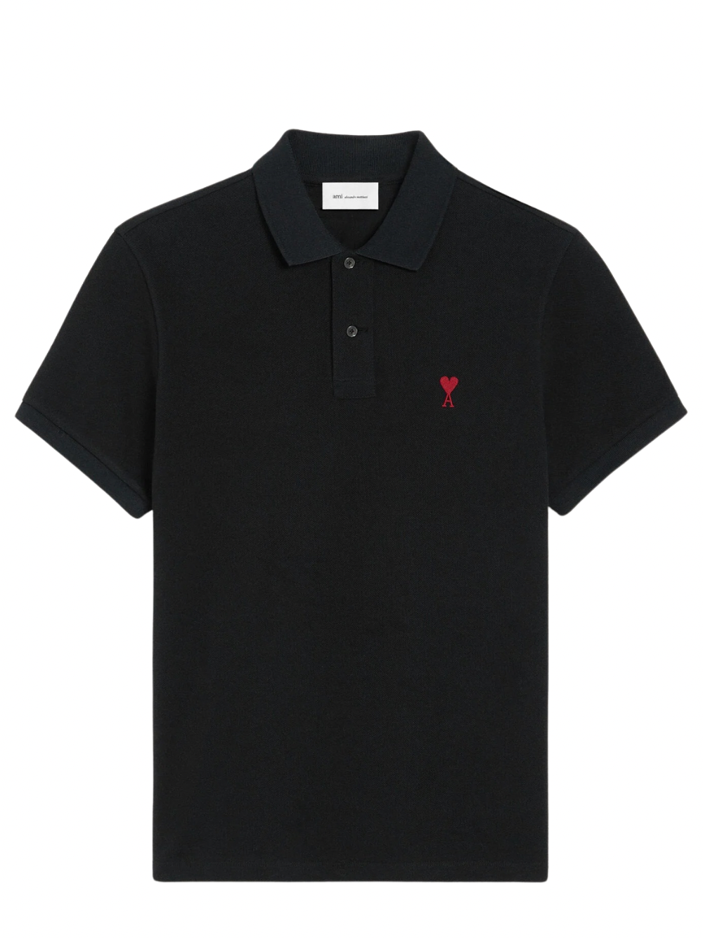 Ami Paris De Coeur Polo - Black