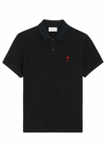 Ami Paris De Coeur Polo - Black